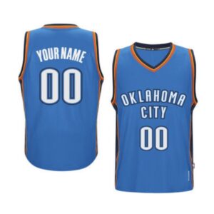 Oklahoma City Thunder Uniform Custom Basketball Uniform 6942