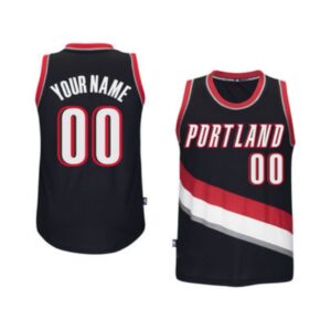 Portland Trail Blazers Uniform Custom Basketball Uniform Grey 6868