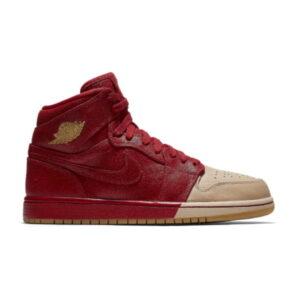 Wmns Air Jordan 1 Retro High Premium Dipped Toe Sneakers AH7389 607