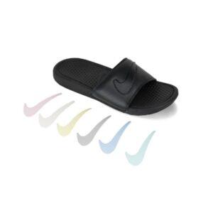 Slides Benassi JDI LTD Velcro QS Slides Swoosh Pack Black 12995