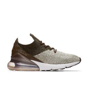 Nike Air Max 270 Flyknit Dark Hazel Light Bone/White-Dark Hazel AO1023 002