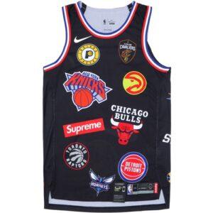 Supreme x Nike x NBA Teams Authentic Jersey Black White 14905