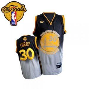 Basketball Jersey 2015 Curry #30 Black Gray Fadeaway Fashion 17630