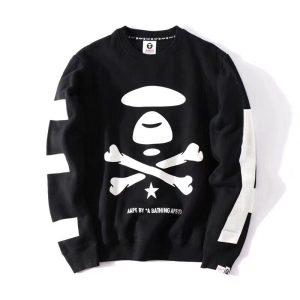 Sweatshirt AAPE Black White Pink 17398