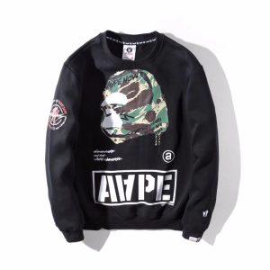 Sweatshirt AAPE UNVS Black 229 White 17345