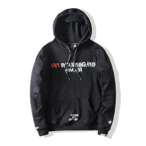 AAPE x Steve Aoki Black Hoodie Grey 18105