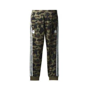 Bape x adidas adicolor Track Pants Olive Cargo White 17246