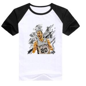 T-shirt Manu Ginobili White T3 Black 18467