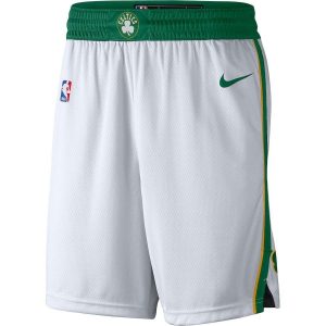 Sports shorts 2018-19 Boston Celtics Swingman NBA City Edition Shorts White Cream 21026