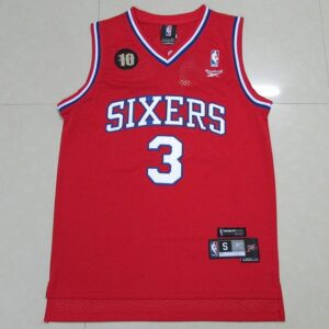 2015 Phila 76ers Iverson #3 Retro Reebok Basketball Jersey 22475