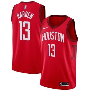 2018-19 James Harden Rockets #13 Earned Red Basketball Jersey 23160