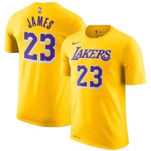 T-Shirt 2018-19 LeBron James Lakers Gold Icon Tee 24492