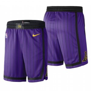 Sports Shorts 2019 Los Angeles Lakers Purple City Shorts 23263