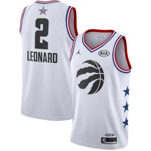 Basketball Jersey 2019 NBA All-Star Kawhi Leonard Raptors #2 White Swingman Jersey 22982