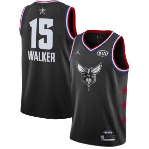 Basketball Jersey 2019 NBA All-Star Hornets Kemba Walker #15 Black Swingman Jersey 22616