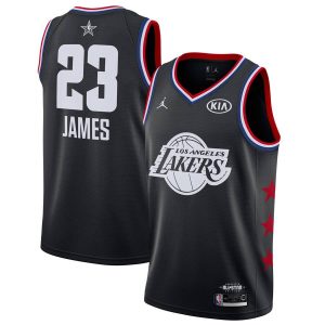 Basketball Jersey 2019 NBA All-Star LA Lakers LeBron James #23 Black Swingman Jersey 23099