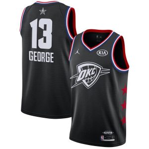 Basketball Jersey 2019 NBA All-Star Thunder Paul George #13 Black Swingman Jersey 23017