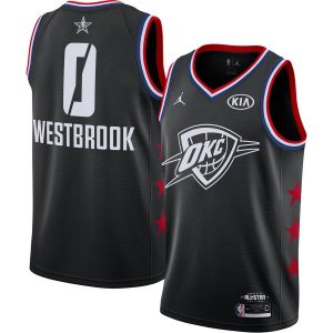 Basketball Jersey 2019 NBA All-Star Thunder Russell Westbrook #0 Black Swingman Jersey 23003