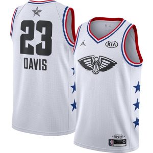 Basketball Jersey 2019 NBA All-Star Anthony Davis Pelicans #23 White Swingman Jersey 26361