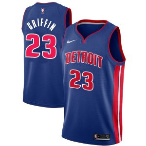 2017-18 Blake Griffin Pistons Basketball Jersey #23 Icon Blue 26451