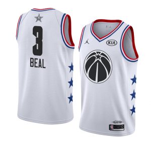 Basketball Jersey 2019 NBA All-Star Bradley Beal Wizards #3 White Swingman Jersey 26378