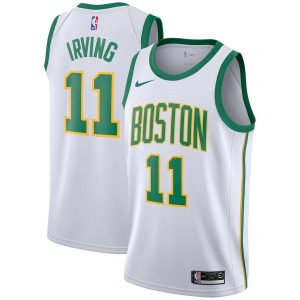 2018-19 Kyrie Irving Celtics #11 City White Basketball Jersey 26418