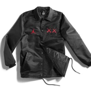 Jacket KAWS x Jordan Satin Coaches Jacket Black 884483 010