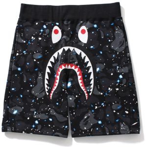 BAPE Shark Shorts Space Camo Glow In The Dark Green 27047