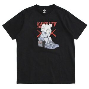 T-shirt 2019 KAWS x Jordan 4 Tee Black 29123