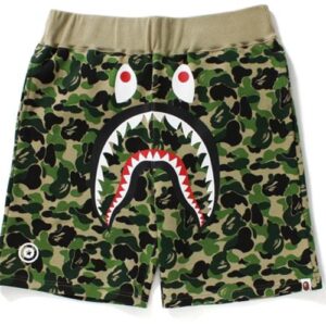 Sports shorts BAPE ABC Shark Sweat Shorts Green 35450