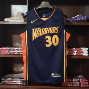 Basketball Jersey 2009-10 Stephen Curry Warriors #30 Navy 37648