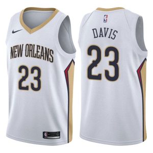 2017-18 Anthony Davis Pelicans #23 Association White Basketball Jersey 39922