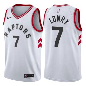 2017-18 Kyle Lowry Toronto Raptors #7 Association Basketball Jersey White 40803