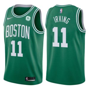 2017-18 Kyrie Irving Boston Celtics Basketball Jersey #11 Icon Green Black 41999