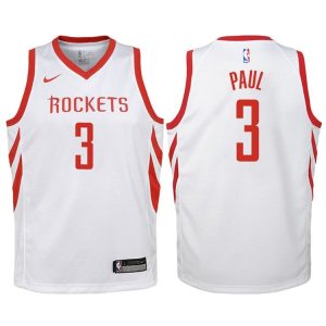 2017-18 Chris Paul Houston Rockets #3 Association White Basketball Jersey 44863