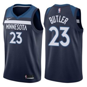 2017-18 Jimmy Butler Minnesota Timberwolves Basketball Jersey #23 Icon Navy 45735