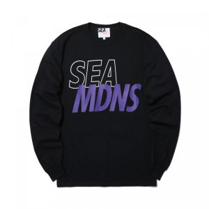 Sweatshirt MADNESS x WIND AND SEA LONG SLEEVE PRINT TEE Black black 47122