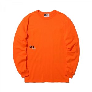 Sweatshirt MADNESS x WIND AND SEA LONG SLEEVE PRINT TEE Orange orange 47099