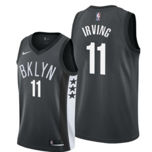 2019-20 Brooklyn Nets Kyrie Irving #11 Black Statement Basketball Jersey 52584