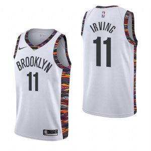 2019-20 Brooklyn Nets Kyrie Irving #11 White City Basketball Jersey 52596