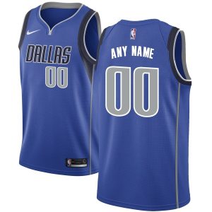 2019-20 Dallas Mavericks Swingman Custom Royal Icon Edition Basketball Jersey Grey 52873