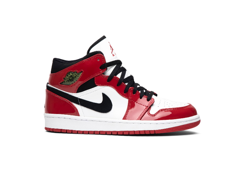 Air Jordan 1 Retro Chicago Bulls Patent 2003 White 136085 106