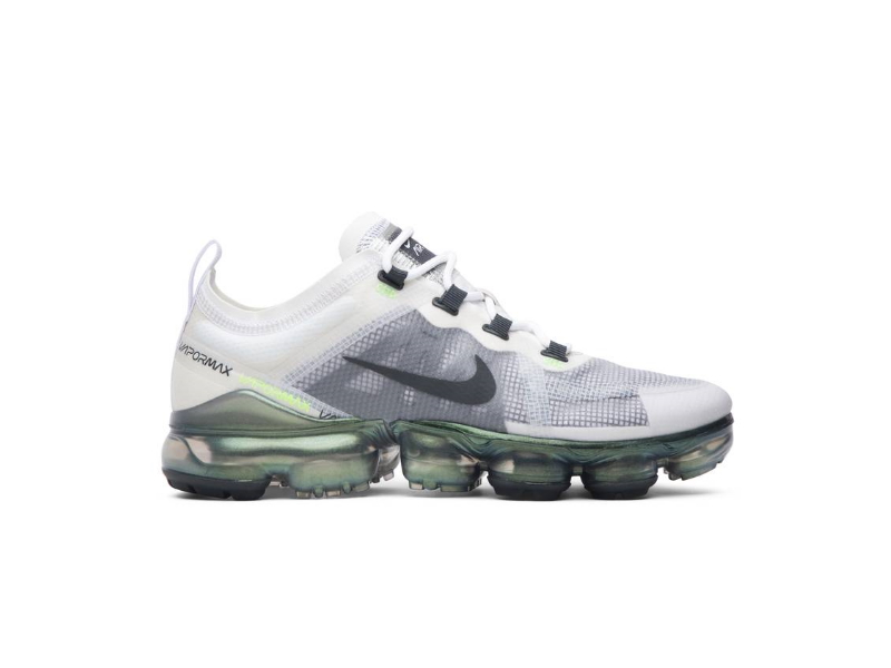 Nike Air VaporMax 2019 Premium White Platinum Tint Lime Blast AT6810 100