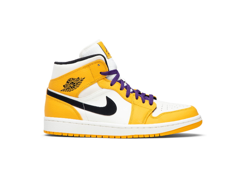 Air Jordan 1 Mid SE Lakers 852542 700