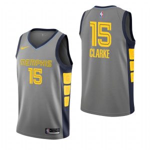 2019-20 Memphis Grizzlies Brandon Clarke #15 Gray City Edition Basketball Jersey 56567