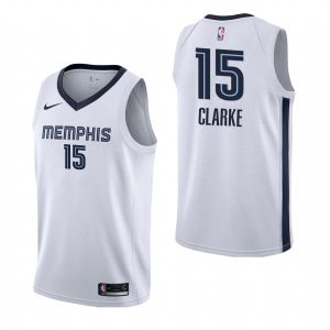 2019-20 Memphis Grizzlies Brandon Clarke White Association Swingman Basketball Jersey Grey 56543