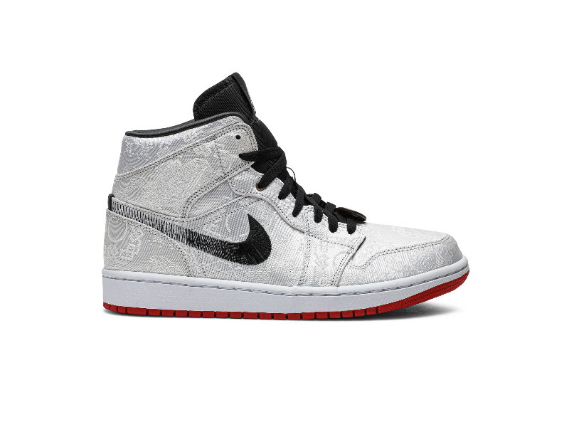 CLOT x Air Jordan 1 Mid Fearless Sneakers CU2804 100