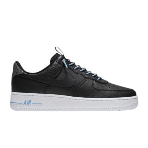 Wmns Nike Air Force 1 '07 Lux Black Reflective Sneakers White 898889 015