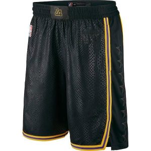 Sports shorts 2017-18 Lakers Nike City Edition Swingman 24 NBA Shorts black 61568