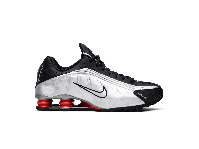 Nike Shox R4 Black Metallic Silver 2018 BV1111 008